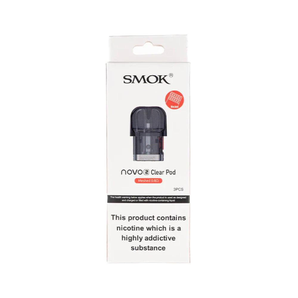 Smok Novo 2 Clear pod Replacement Pods - ICE VAPING