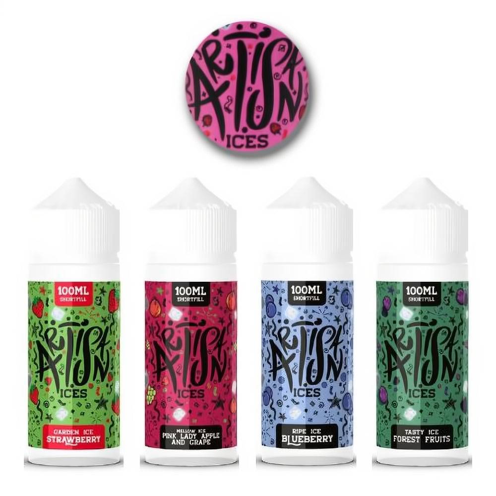 Artisan Ices 100ml Shortfills - ICE VAPING