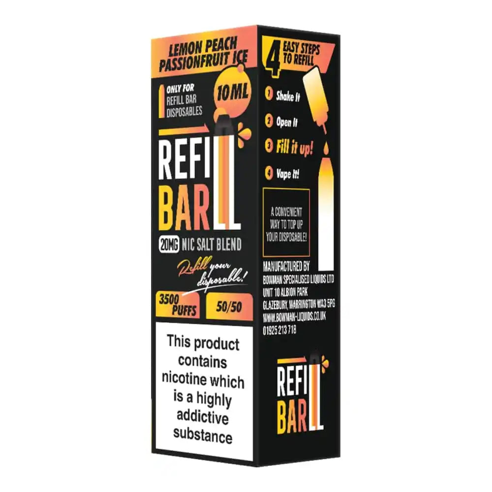 Bowmans Refill Bar 10ml Nic Salts