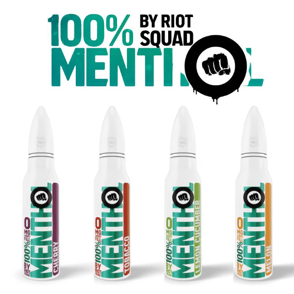 100% Menthol 50ml Shortfills - ICE VAPING