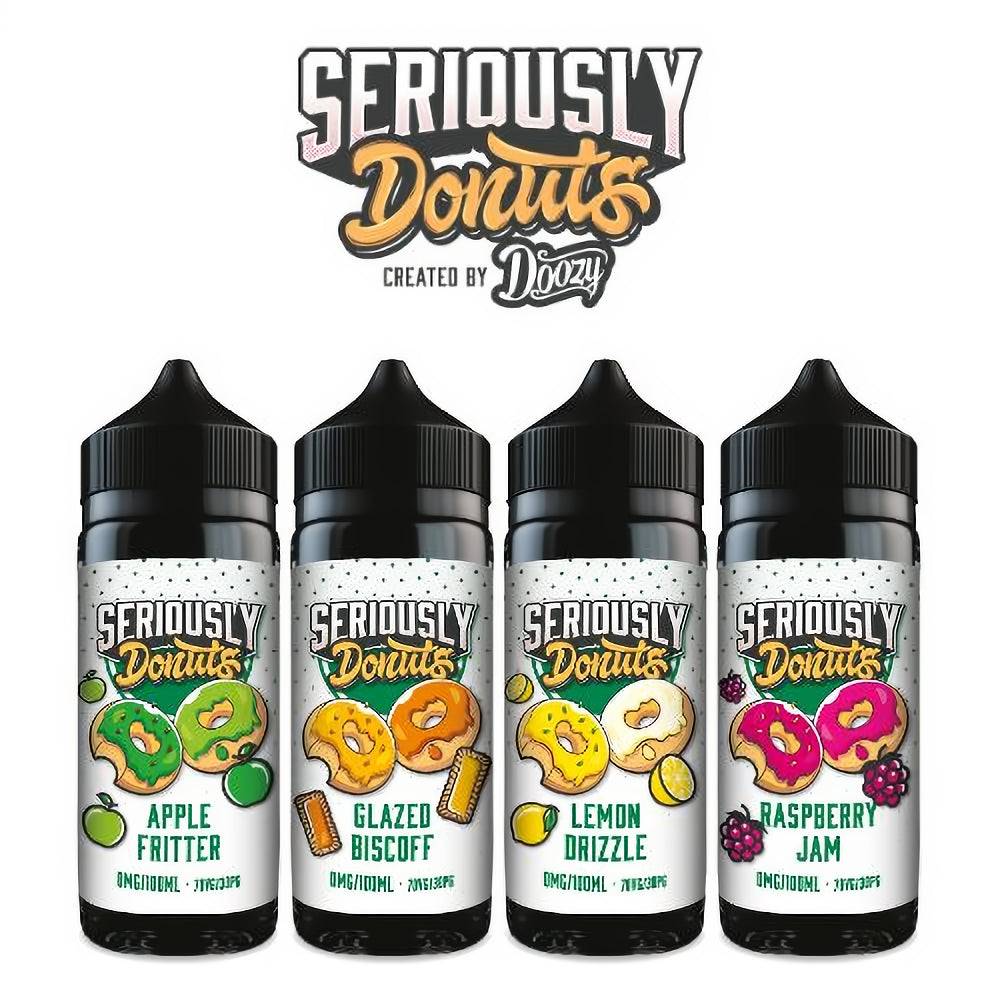 Doozy Vape Seriously Donuts 100ml Shortfills - ICE VAPING