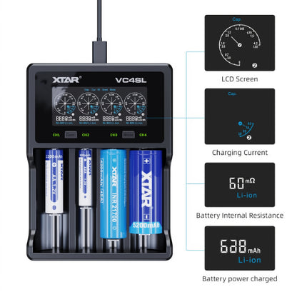 Xtar VC4SL Charger - ICE VAPING