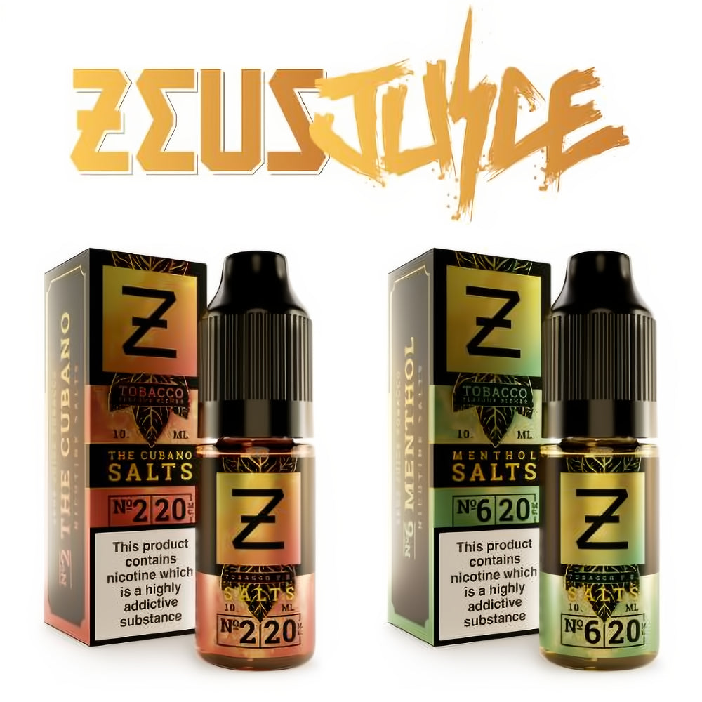 Zeus Juice Tobacco Blend 10ml Nic Salts - ICE VAPING